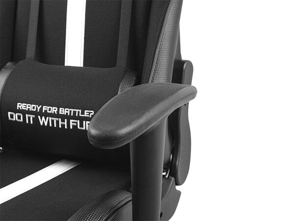 FURY AVENGER XL Universal spelstol Stoppad sits Svart, Vit