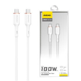 DUDAO L7SCC USB-C to Cable 100W 2m USB-kablar USB C Vit