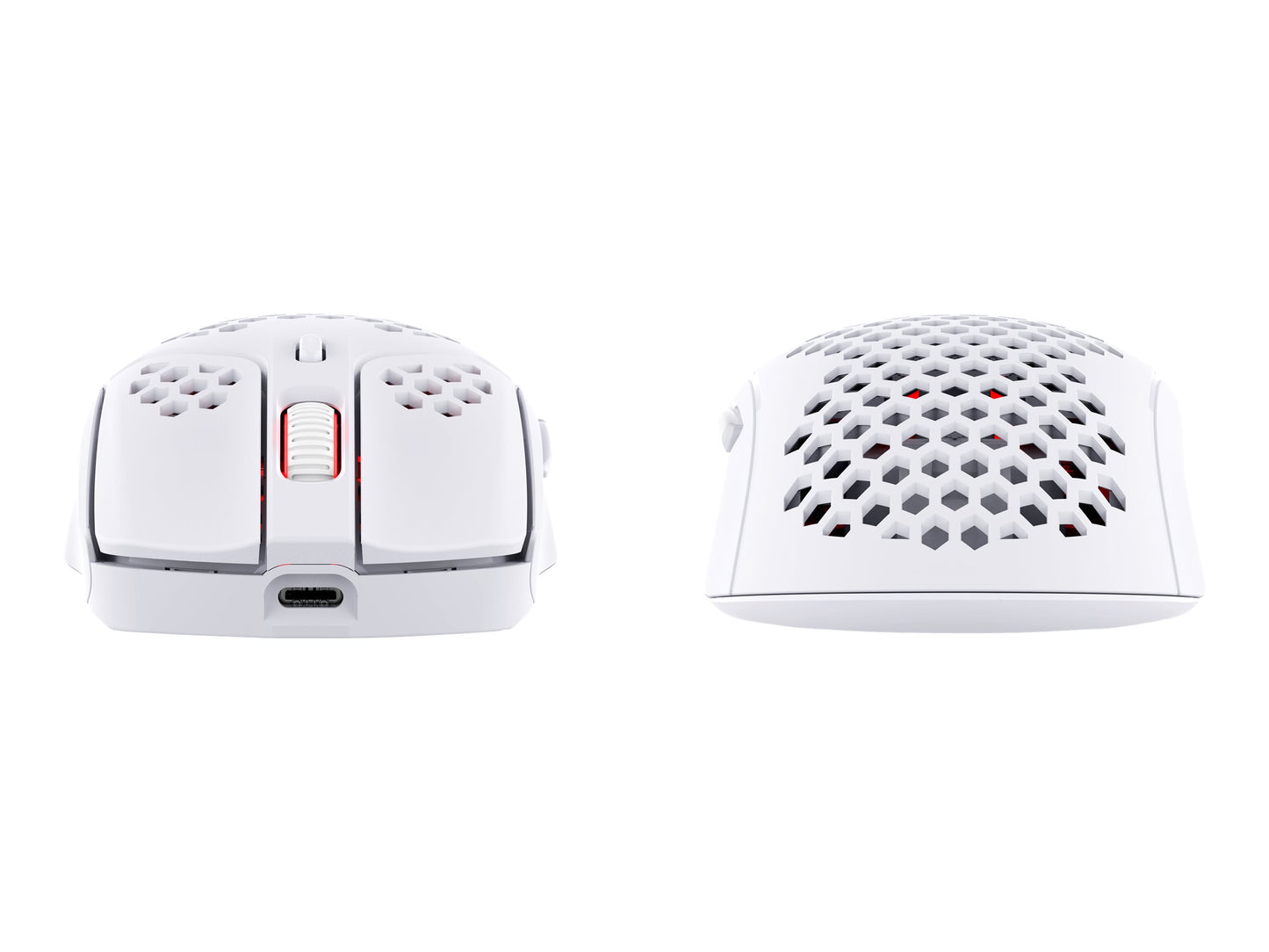 HyperX Pulsefire Haste Trådlös Gamingmus – 16 000 DPI, 2.4 GHz, RGB, 61 g, 6 Knappar, Upp till 100h Batteri (Vit/Rosa)