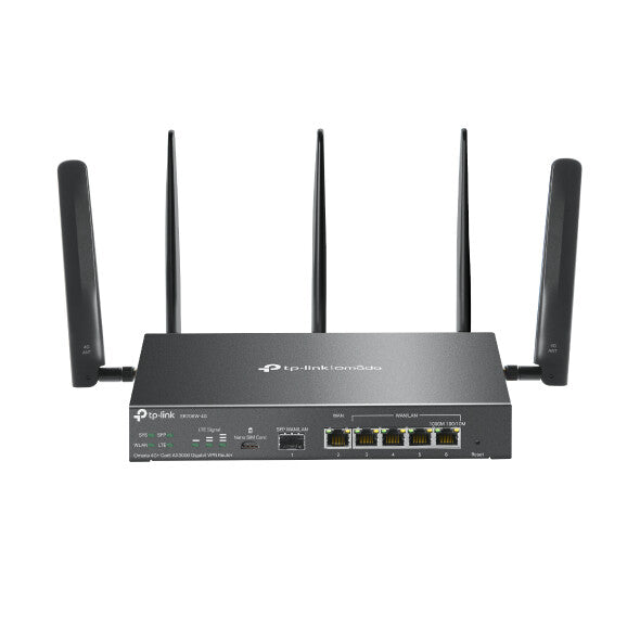 TP-Link Omada ER706W-4G trådlös router Gigabit Ethernet Dual-band (2,4 GHz / 5 GHz) Svart