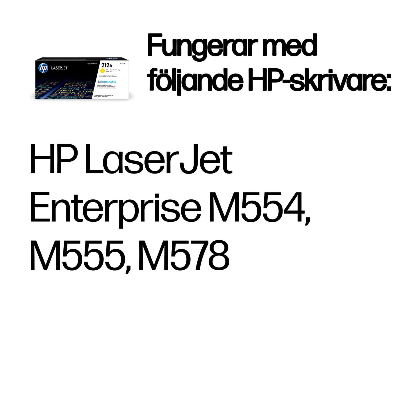 HP 212A gul original LaserJet-tonerkassett