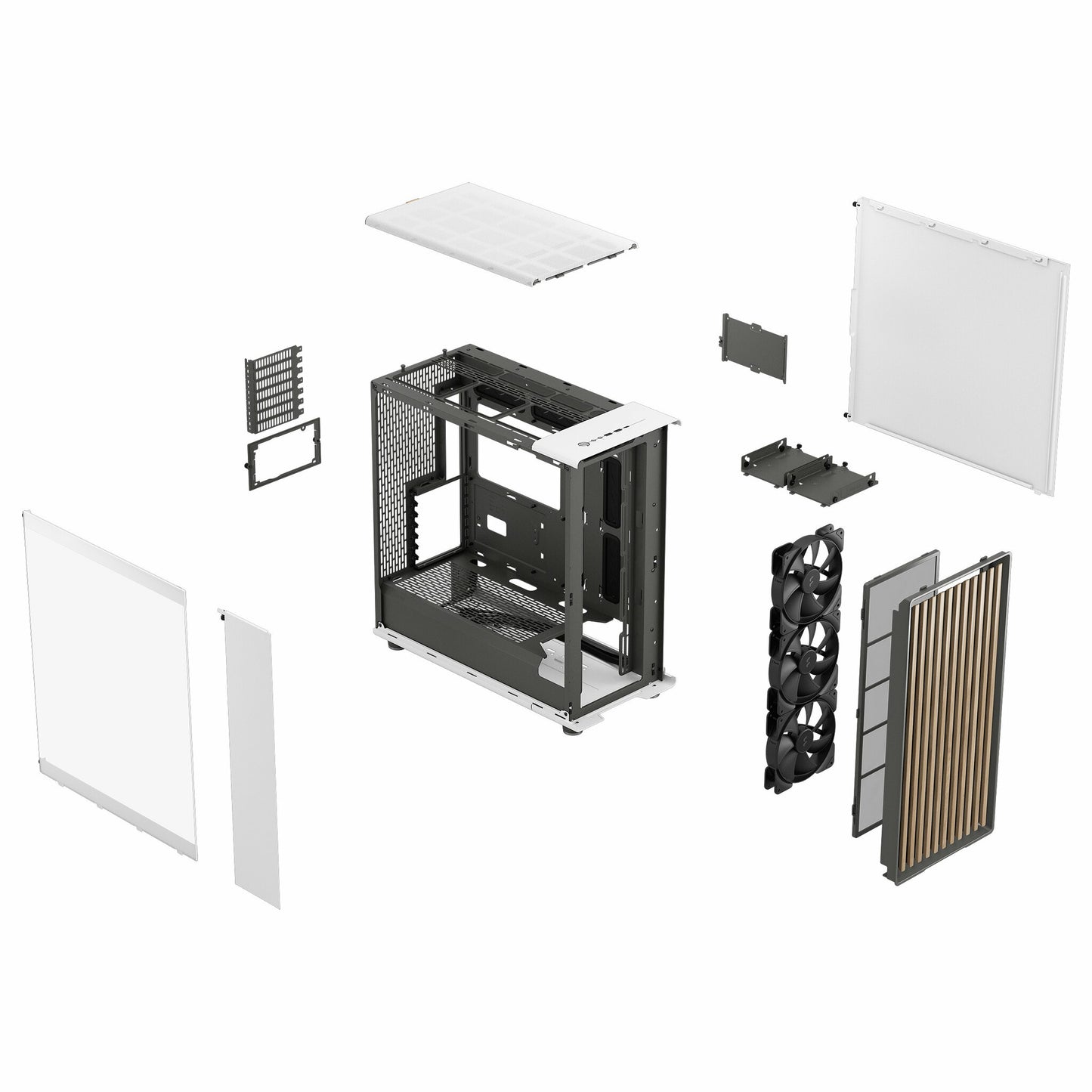 Fractal Design FD-C-NOR1X-04 datorväskor Midi Tower Vit