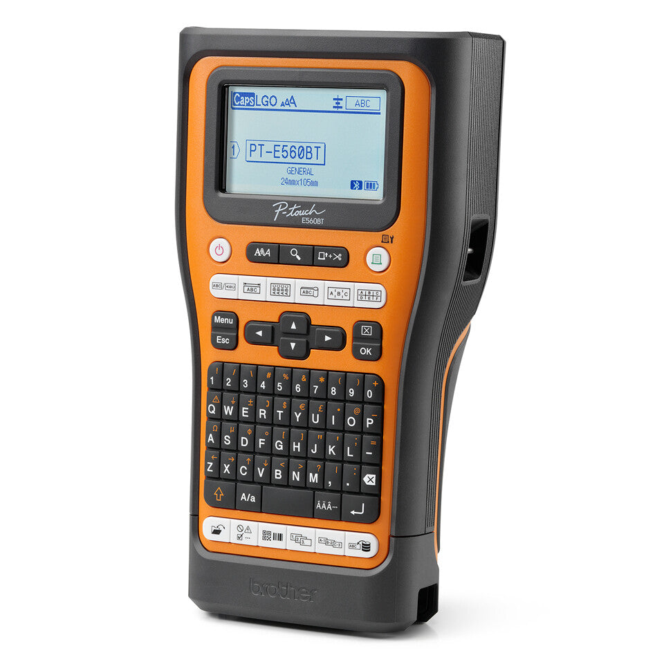 Brother PT-E560BTSP etikettskrivare Termal transfer 180 x 180 DPI 30 mm/sek Kabel & Trådlös HSE/TZe Bluetooth QWERTY