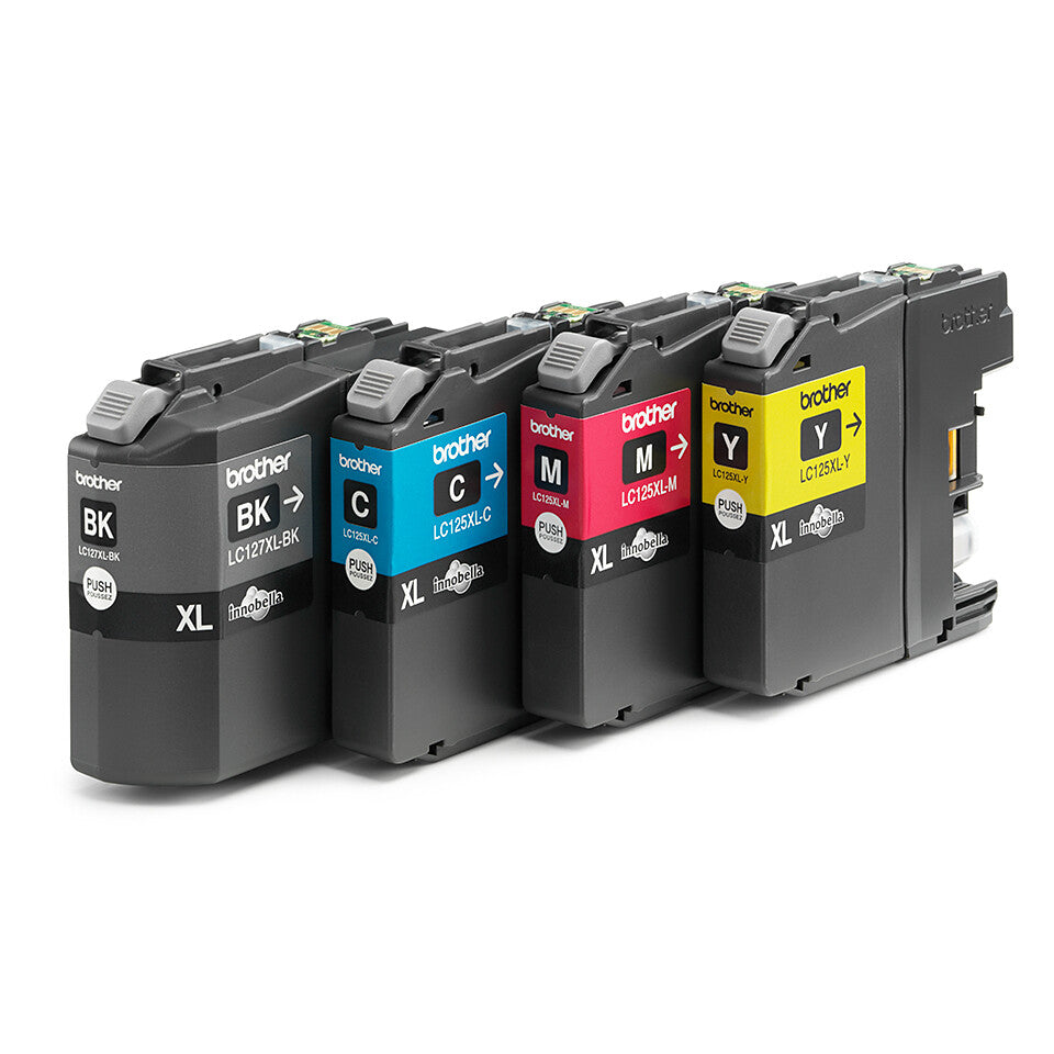 Brother LC-127XLVALBPDR bläckpatroner 4 styck Original Svart, Cyan, Magenta, Gul