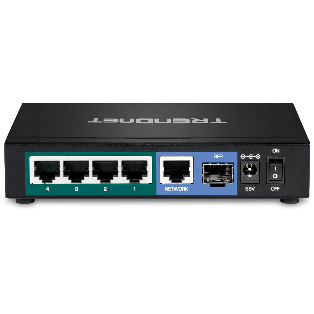 Trendnet TPE-TG611 nätverksswitchar Gigabit Ethernet (10/100/1000) Strömförsörjning via Ethernet (PoE) stöd Svart