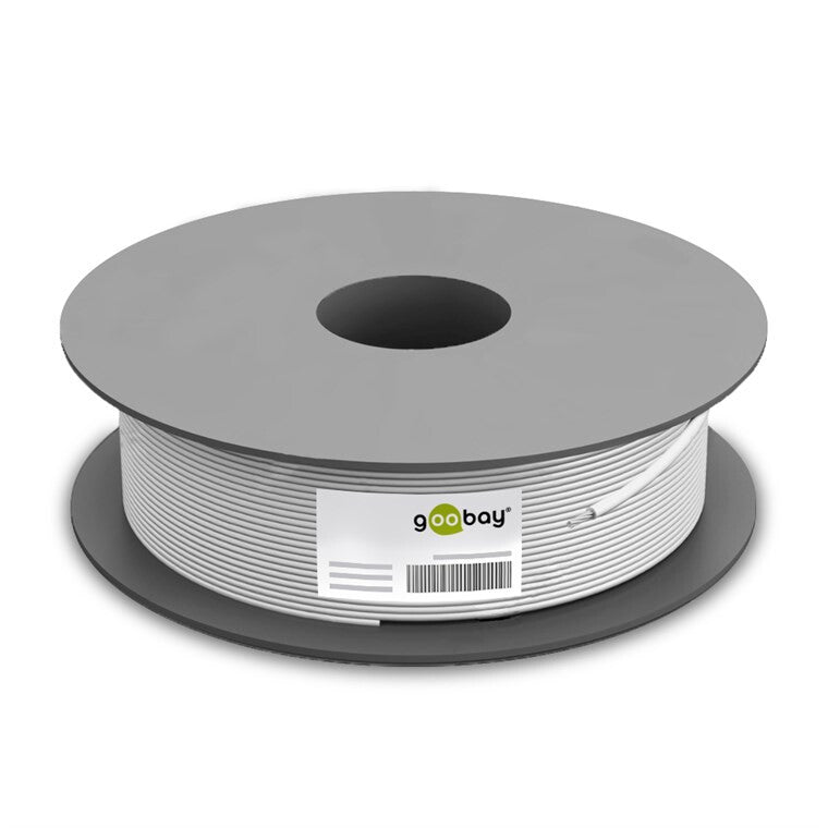 Goobay 68708 nätverkskablar Grå 100 m Cat5e F/UTP (FTP)