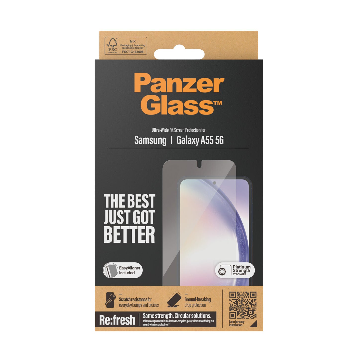 PanzerGlass Re Fresh Samsung New A54 5G UWF Genomskinligt skärmskydd 1 styck
