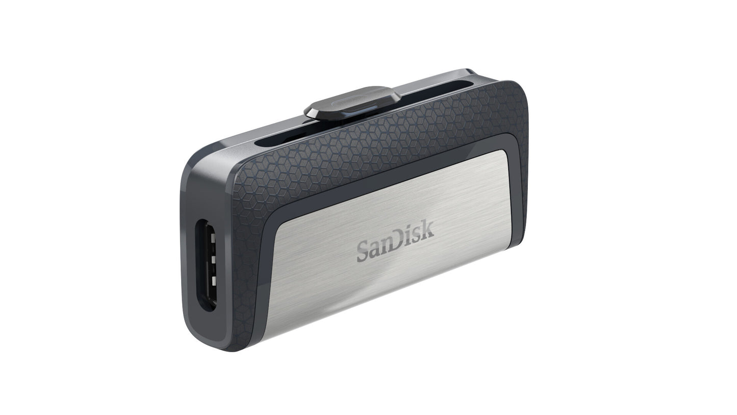 SanDisk Ultra Dual Drive USB Type-C USB-sticka 64 GB USB Type-A / USB Type-C 3.2 Gen 1 (3.1 Gen 1) Svart, Silver