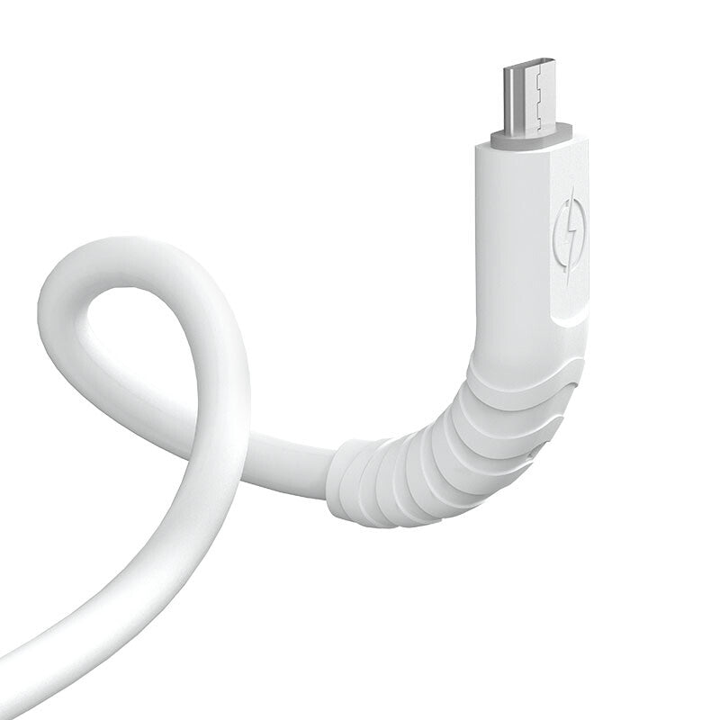 DUDAO cable USB - micro 6A 1 m white TGL3M - Kabel - Digital/Daten USB-kablar USB A Micro-USB A Vit