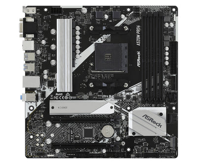 Asrock A520M Pro4 Uttag AM4 micro ATX