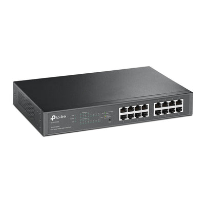 TP-Link TL-SG1016PE nätverksswitchar hanterad L2 Gigabit Ethernet (10/100/1000) Strömförsörjning via Ethernet (PoE) stöd Svart