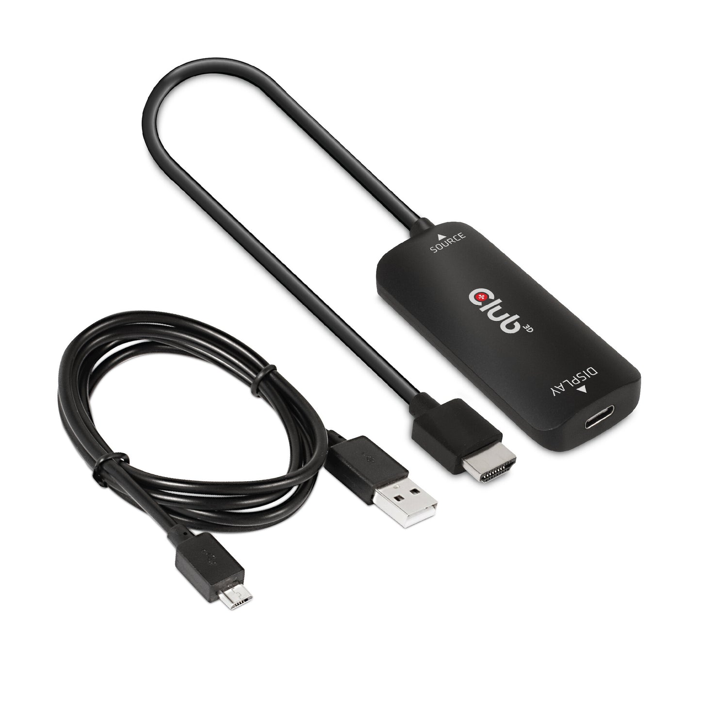 CLUB3D CAC-1336 videokabeladapter 1 m HDMI + USB USB Type-C Svart