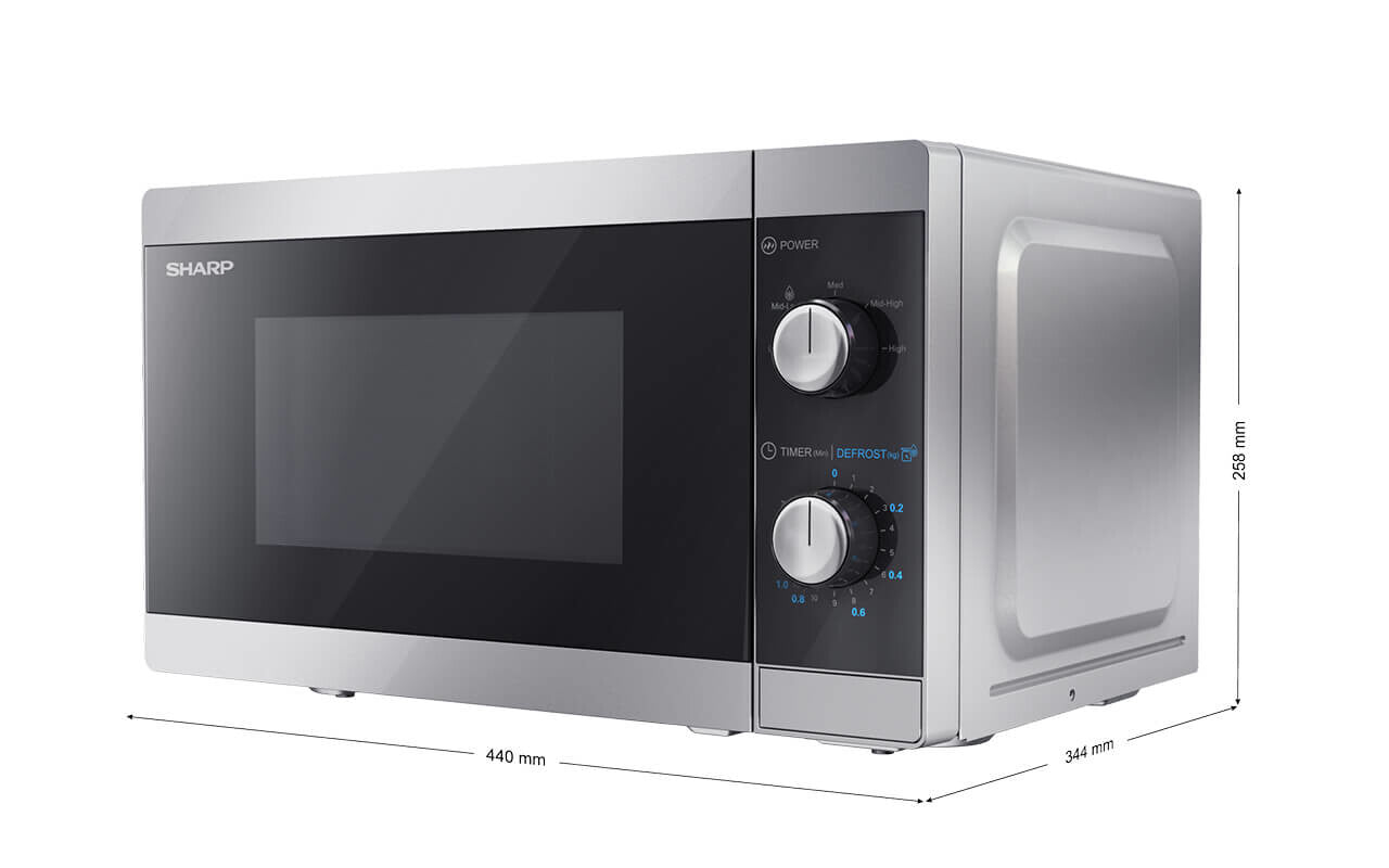 Sharp Home Appliances YC-MS01E-S mikrovågsugn Enbart mikrovågsugn Bänkdiskmaskin 20 l 800 W