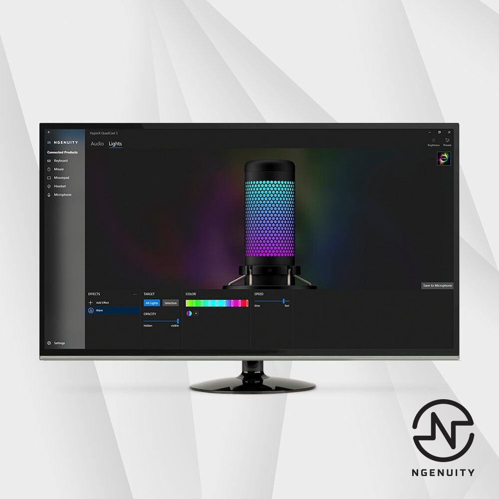 HyperX QuadCast S Svart Mikrofon till PC