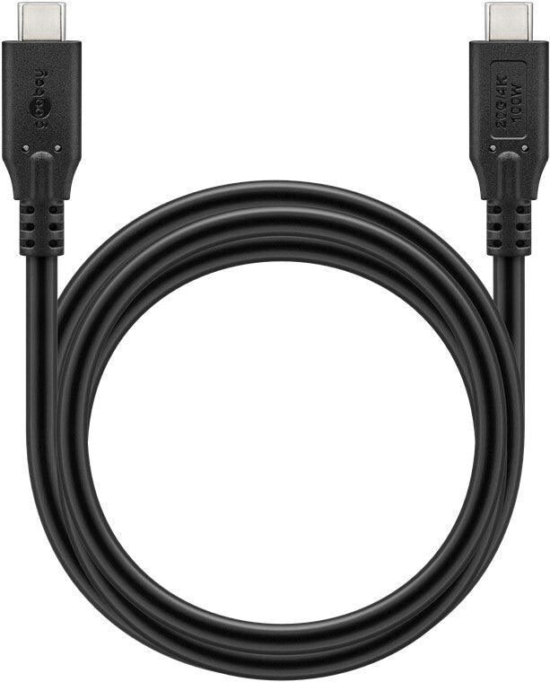 Goobay 74196 USB-kablar USB4 Gen 2x2 1,5 m USB C Svart