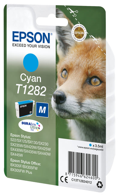 Epson Fox Enpack cyan T1282 DURABrite Ultra-bläck