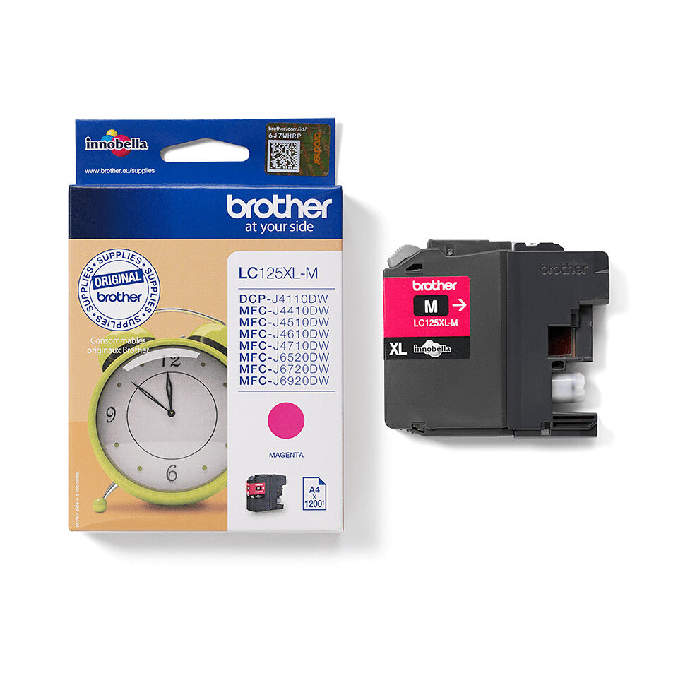 Brother LC125XLM bläckpatroner 1 styck Original Magenta