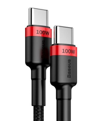 Baseus CATKLF-AL91 USB-kablar 2 m USB C Svart