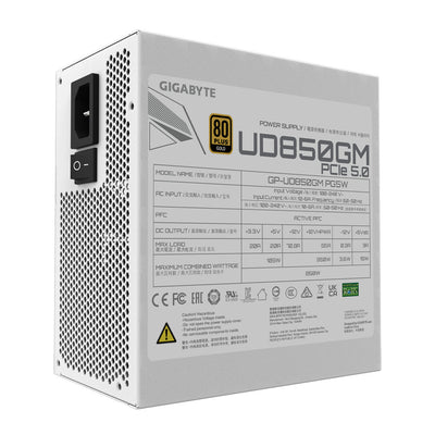 GIGABYTE UD850GM PG5W strömförsörjningsenheter 850 W 20+4 pin ATX ATX Svart