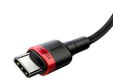 Baseus CATKLF-AL91 USB-kablar 2 m USB C Svart