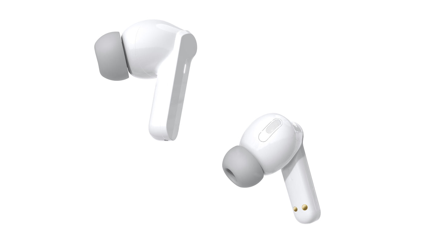 Denver TWE-40 hörlur och headset True Wireless Stereo (TWS) I öra Samtal/musik Bluetooth Vit