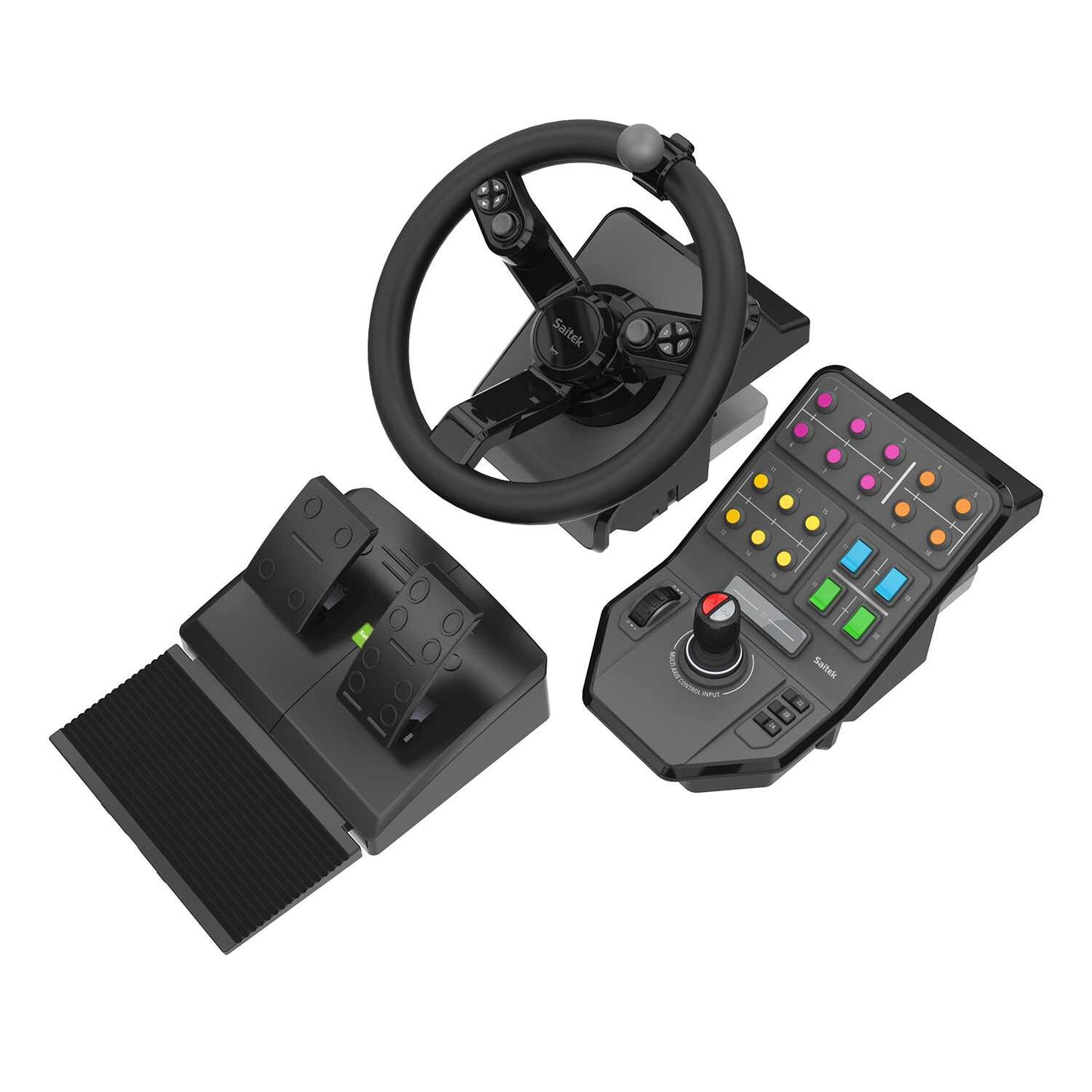 Logitech G Heavy Equipment Bundle Svart USB 2.0 Ratt + Pedaler Analog / Digital PC