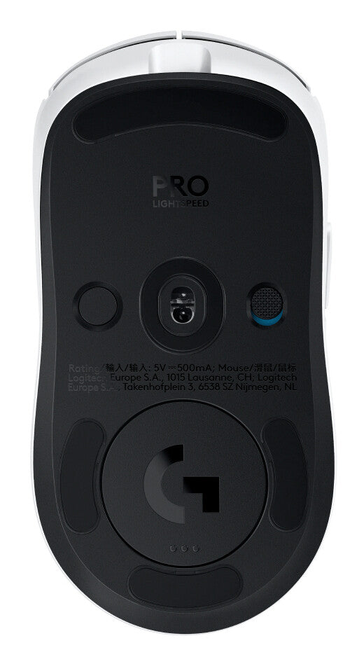 Logitech G PRO 2 LIGHTSPEED datormöss Spela Ambidextrous RF Wireless + USB Type-A Optisk 32000 DPI