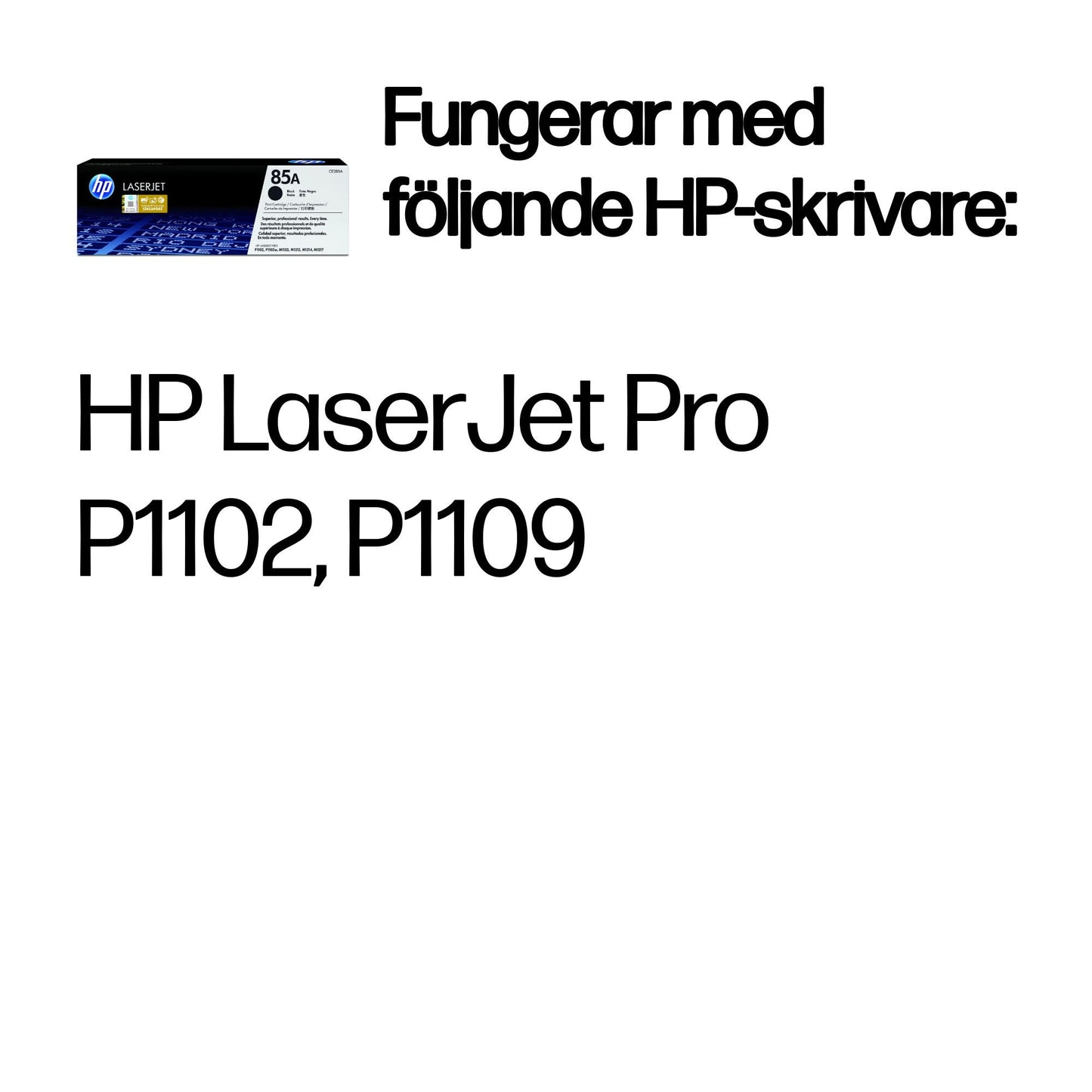 HP 85A svart LaserJet-tonerkassett, original