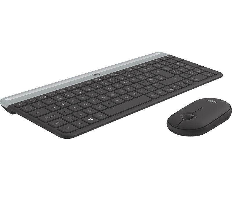 Logitech 920-009200 tangentbord Mus inkluderad Universal RF Trådlös QWERTY Nordic grafit