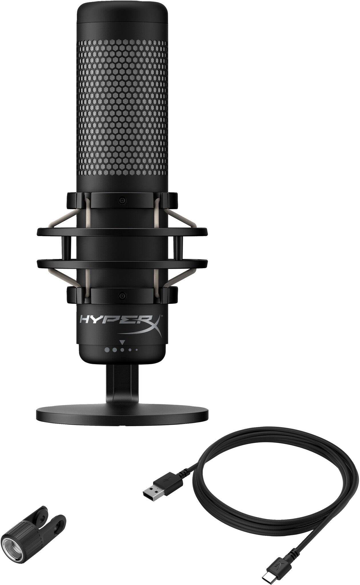 HyperX QuadCast S Svart Mikrofon till PC