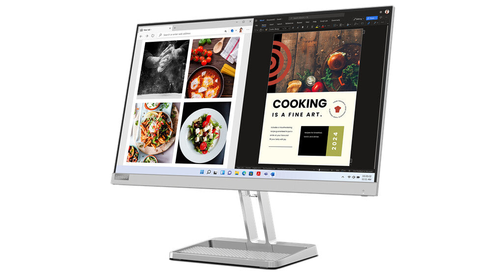 Lenovo L24i-40 LED display 60,5 cm (23.8") 1920 x 1080 pixlar Full HD Grå