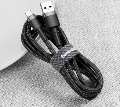 Baseus CATKLF-UG1 USB-kablar 3 m USB A USB C Svart