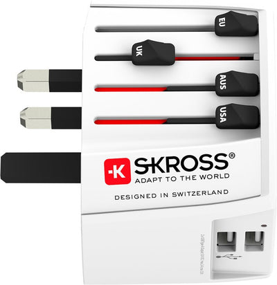 Skross 61664 mobilladdare Vit