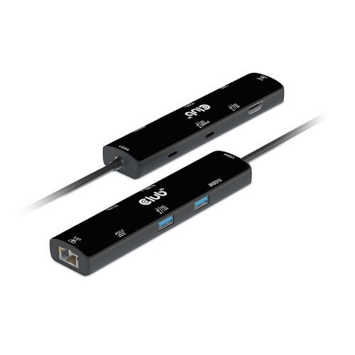 CLUB3D CSV-1599 dockningsstationer för bärbara datorer USB 3.2 Gen 1 (3.1 Gen 1) Type-C Svart
