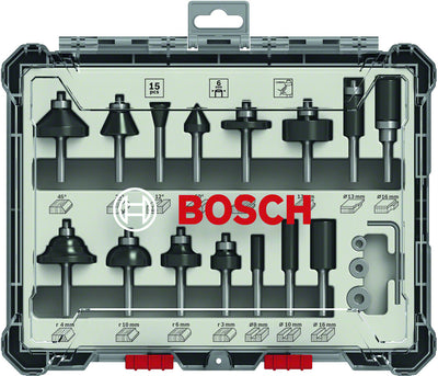 Bosch 2 607 017 471 fräsar Fräs sats 15 styck