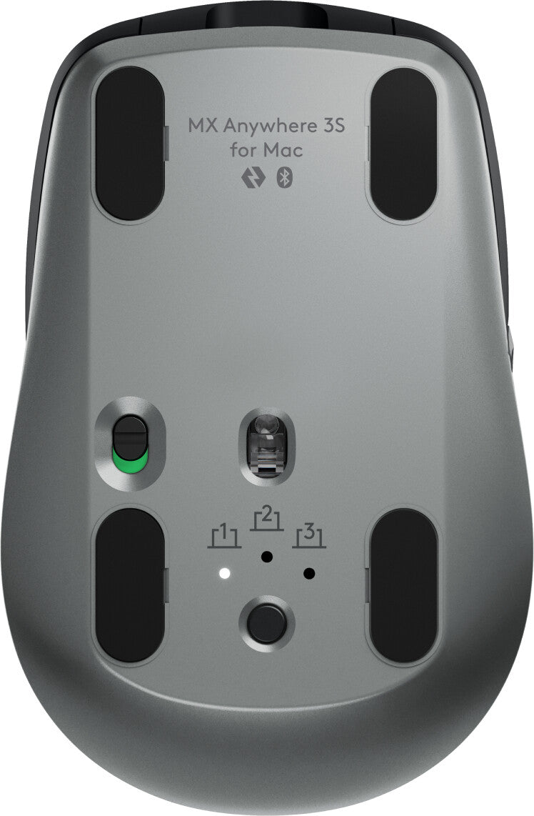 Logitech MX Anywhere 3S for Mac datormöss Kontor högerhand Trådlös RF + Bluetooth laser 8000 DPI