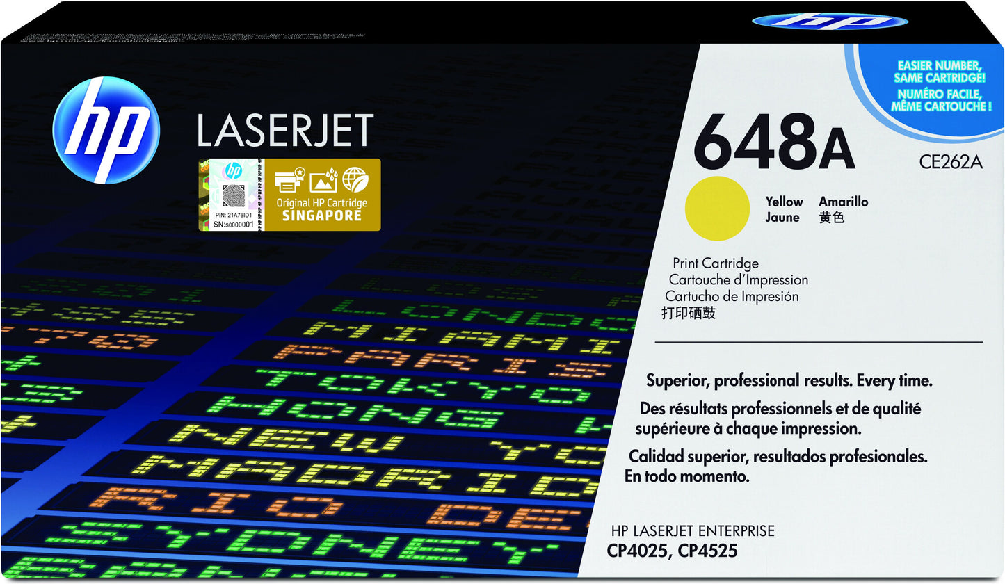 HP 648A gul LaserJet-tonerkassett, original