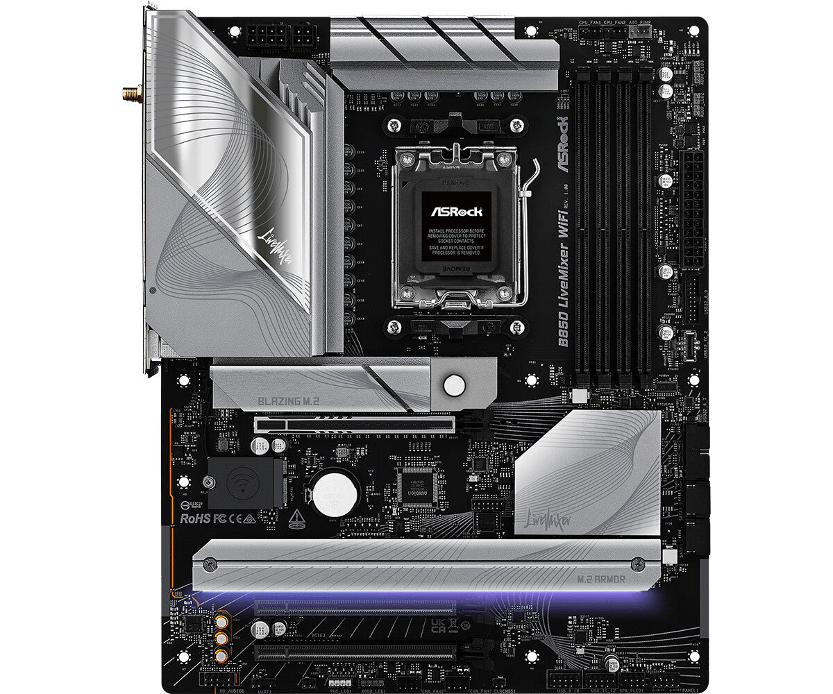 Asrock B850 LiveMixer WiFi AMD B850 AM5-sockel ATX