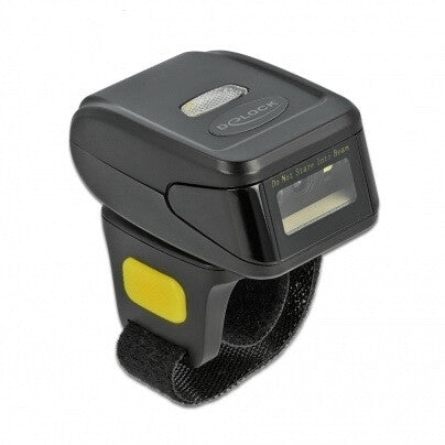 DeLOCK Ring Barcode Scanner 1D and 2D with 2.4 GHz or Bluetooth Bärbar steckkodsläsare 1D/2D CMOS Svart