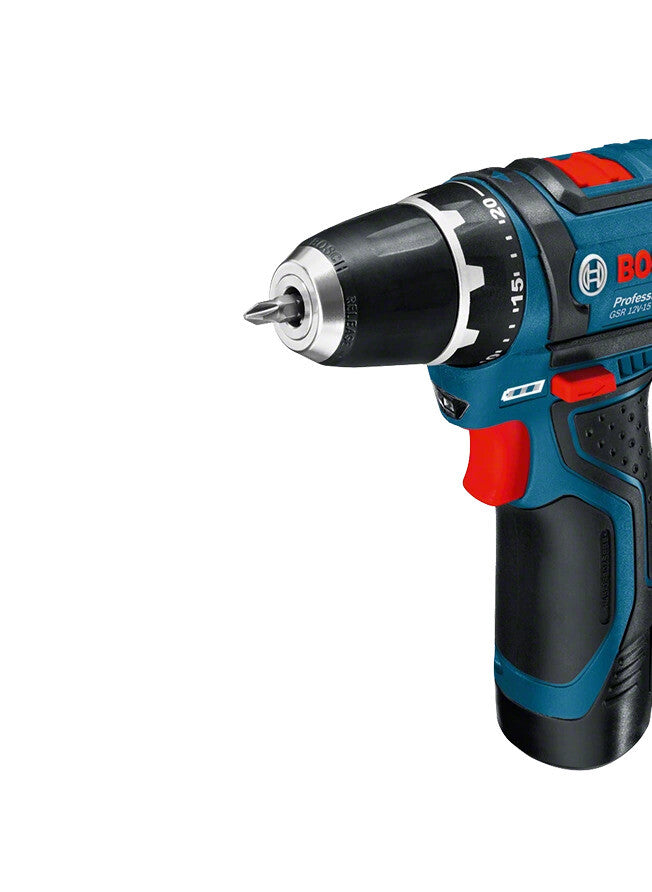 Bosch Akku-Bohrschrauber 12 V Li-Ion 1300 RPM Svart, Blå, Röd