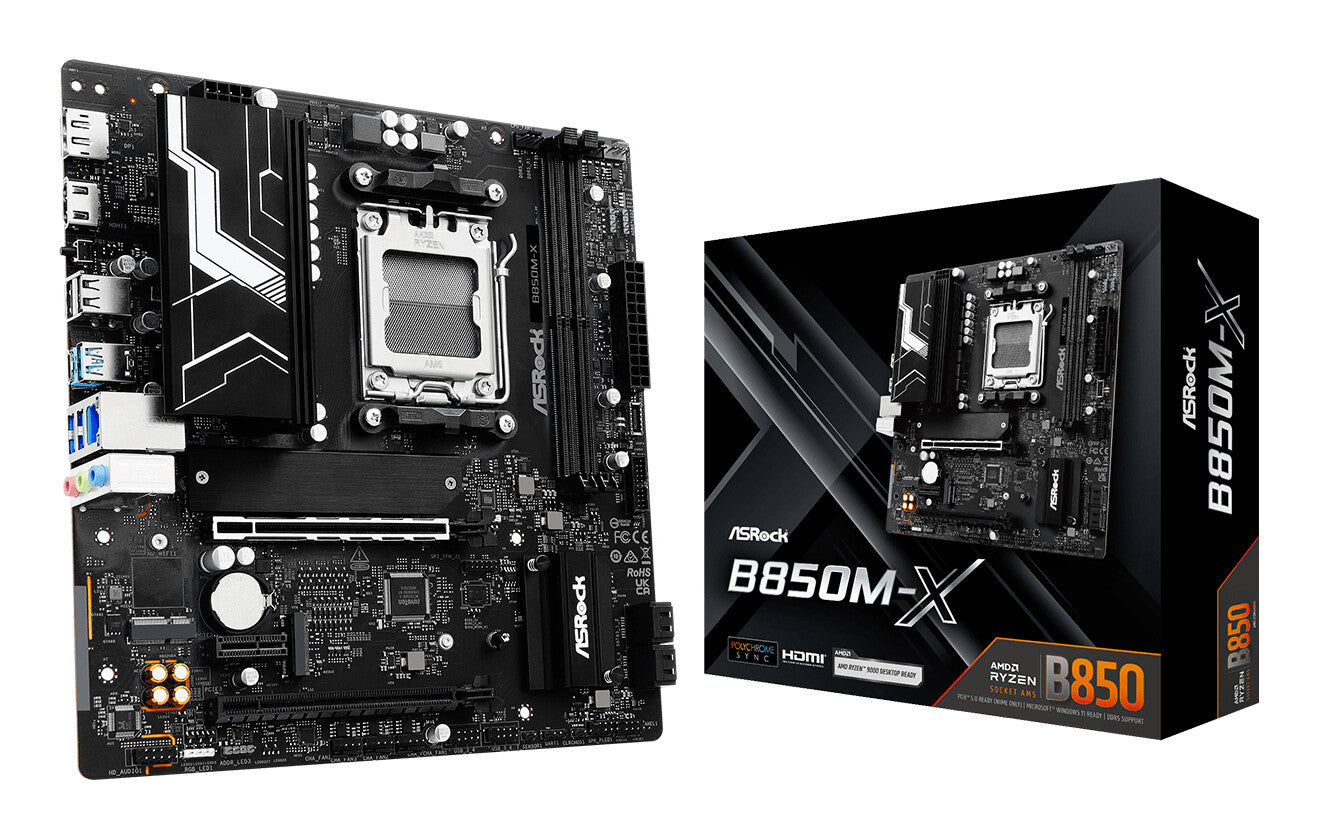 Asrock B850M-X AMD B850 AM5-sockel micro ATX