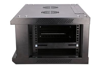 Extralink 4U 600X450 WALL-MOUNTED RACKMOUNT CABINET BLACK Väggmonterad rack Svart
