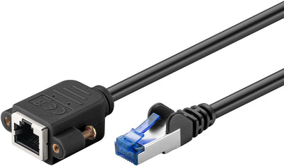 Goobay 65644 nätverkskablar Svart 3 m Cat6a S/FTP (S-STP)