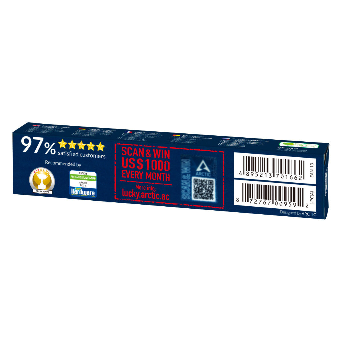 ARCTIC MX-4 kylflänsföreningar Termisk pasta 8,5 W/m-K 8 g