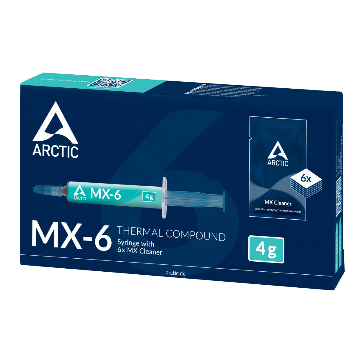 ARCTIC MX-6 kylflänsföreningar Termiskt fett 4 g