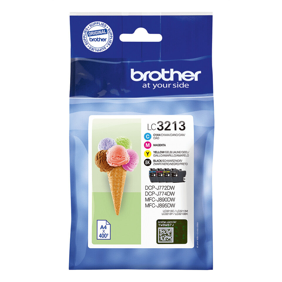 Brother LC3213VALDR bläckpatroner 4 styck Original Svart, Cyan, Magenta, Gul