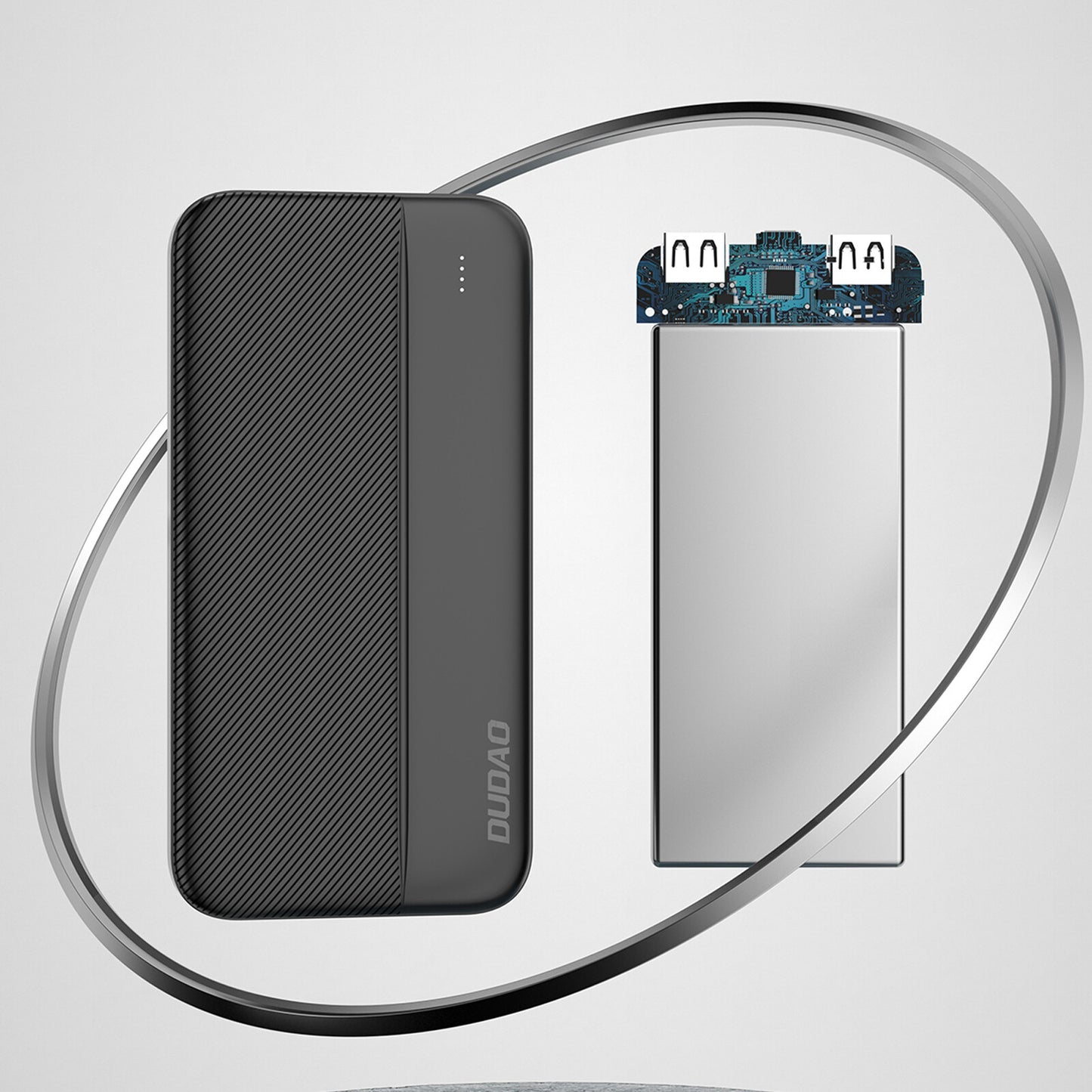 DUDAO K4S 10000mAh powerbank White Vit