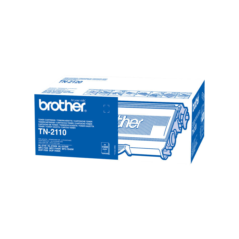 Brother TN-2110 Tonerkassett 1 styck Original Svart