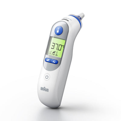 Braun IRT6525 digitala febertermometrar Kontakttermometer Vit Öra Knappar