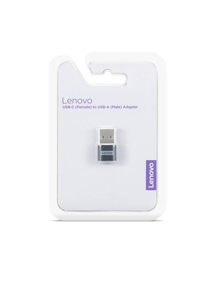 Lenovo 4X91C99226 kabelomvandlare (hane/hona) USB-C USB-A Svart